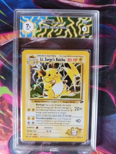 Pokémon graad raichu 11 - 7,5,