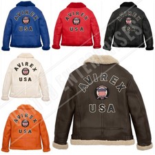 Avirex Bomber in Vera Pelle