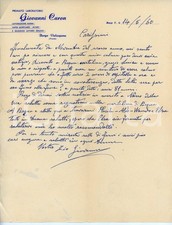 1960 BORGO VALSUGANA (TN) Giovanni CARON scrive ai nipoti - Lettera autografa