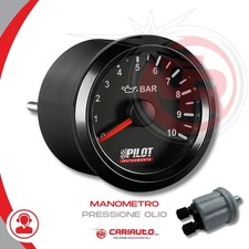 Manometro Pressione Olio Elettrico Con Sensore UNIVERSALE VDO 12/24V Diam 52mm