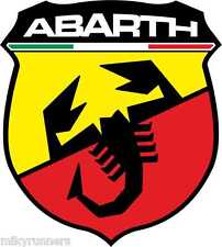 Adesivo stickers Scudetto ABARTH tricolore riproduzione
