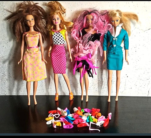 Lotto barbie mattel scarpe - 4,