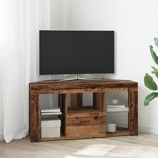 Mobile TV LED Angolare Legno