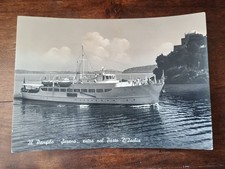 Cartolina  Ischia  Il Panfilo Sereno Entra Nel Porto Spedita Nel 1955