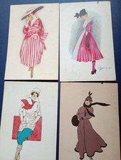 LOTTO 4 CARTOLINE DONNINE