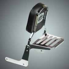 SCHIENALINO SPORTSTER CON PORTAPACCHI HARLEY DAVIDSON XL 883 1200 SISSYBAR CROMO