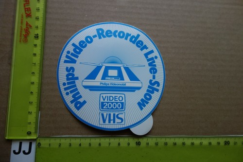 Vecchio adesivo audio video - adesivo,