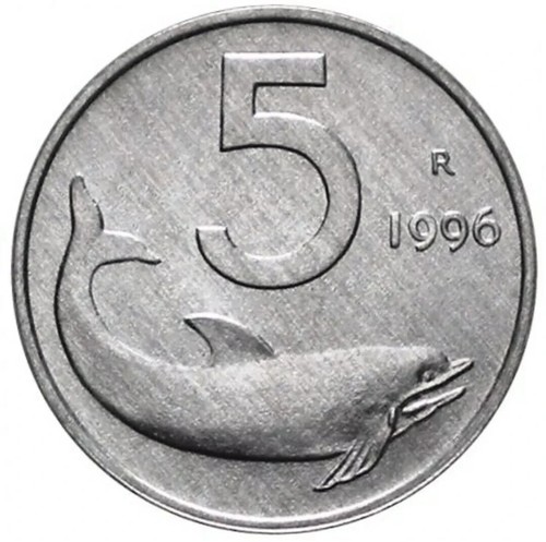 Lire 1996 delfino timone - lire, e