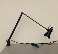 Lampada Da Tavolo A Morsetto Metallo Tecnica Stile Industriale Anni 80/90 Italy