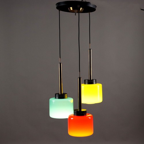 Lampada vintage vetri colorati - vintage,