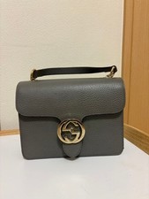 Borsa a tracolla Gucci grigia