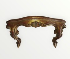 Mensola dorata in legno