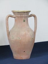 Anfora porta acqua antica terracotta interno smaltato Puglia Epoca inizio 900