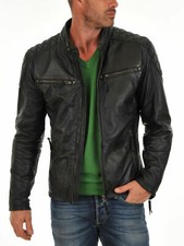 Giacca da motociclista nera