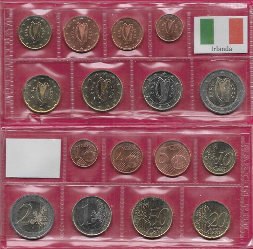 Irlanda monete set euro - irlanda, 8