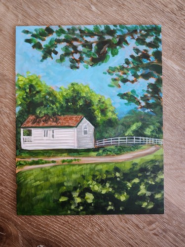 Paesaggio plein air originale - plein,
