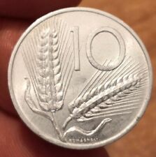 10 Lire 1954 Spiga, Italia Repubblica, Non Comune, Ottime Condizioni, Rif. 1890