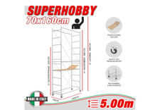 Trabattello Brico SUPER HOBBY con Piano Botola (h lavoro 5 m)