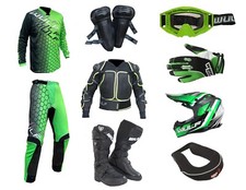 Set verde ultra completo per adulti MX Wulfsport 2023 LINEARE MOTOCROSS #7