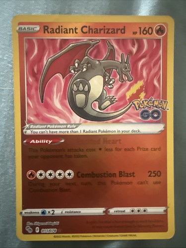 Radiant charizard 011 078 - radiant, 011/078