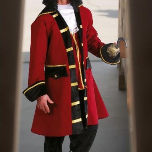 Costume capitano gancio - capitano, uomo