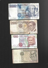 LOTTO BANCONOTE ITALIA