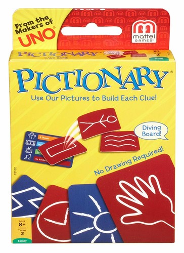 Mattel pictionary card game - mattel,