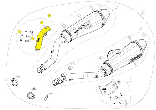 Akrapovic misc hsb16r1d a1 - akrapovic, p-hsb16r1d/a1