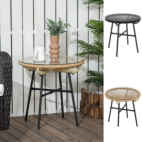 Tavolino rotondo rattan - rotondo, con