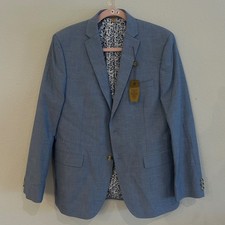 Blazer Chambray ragazzo 20 blu