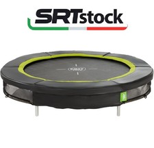 Trampolino elastico interrato sportivo ø244cm - nero