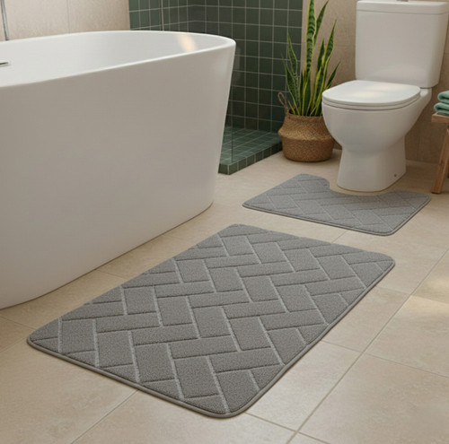 Set pezzi tappetino bagno - tappetino,