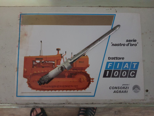 Fiat 100 trattore depliant - fiat,
