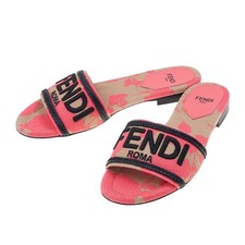 Fendi scivolo donna in tela