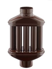 SCAMBIATORE DI CALORE TERMOSIFONE D 120 COLORE MARRONE 8 CANNE STUFA A LEGNA