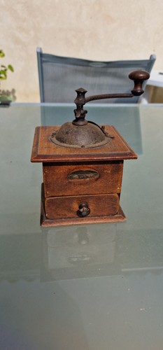 French antique coffee mill - antique,
