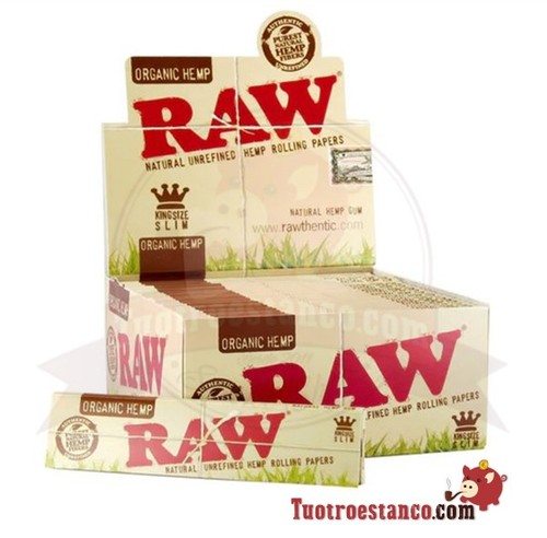 Cartine raw organic hemp king - organic,