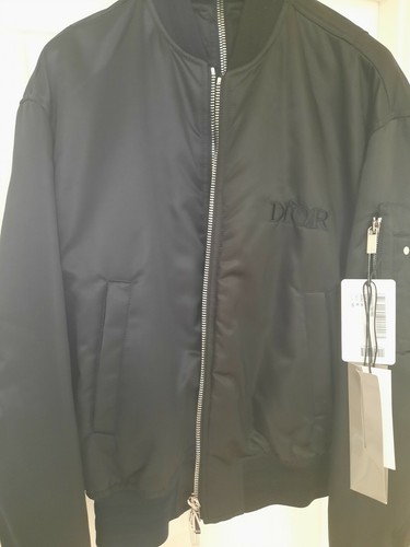 Dior giacca bomber raso 48 - dior, in