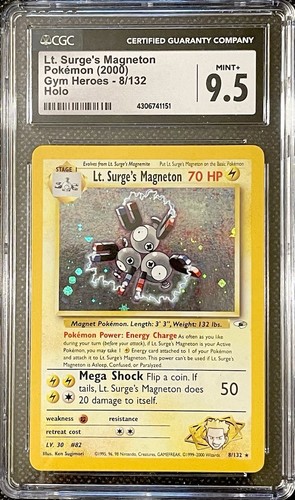 Pokémon cgc tenente - pokémon, 9.5