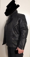 Giacca pelle moto - biker, nuova