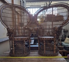 N. 1 coppia poltrone in vimini