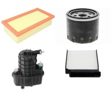 KIT 4  FILTRI RENAULT CLIO III 1.5 dCi DAL 2008 FILTRO CARBURANTE SENSORE K123RT