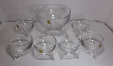 Servizio Coppe 7 Design Arch. TADDESI SESTINI Cristallo KRISLA Vintage Champagne