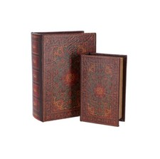 Set due pezzi box libro arredo