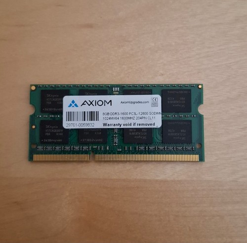 Memoria ram axiom 8gb ddr3l - memoria,