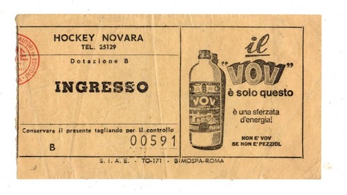 Hockey novara biglietto - ,