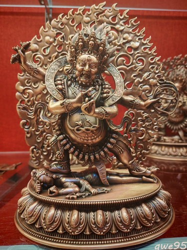 25cm copper statue arms - statue,