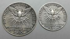 Citta' del Vaticano 5 e 10 LIRE 1939 SEDE VACANTE PERIZIATE SPL