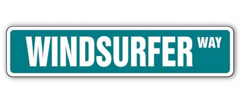 Windsurfer cartello stradale - windsurfer,