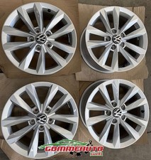 4 CERCHI IN LEGA 16 ORIGINALI VW 7.0X16 5X112 ET40 SILV. GOLF 6/7/8 SMONTA